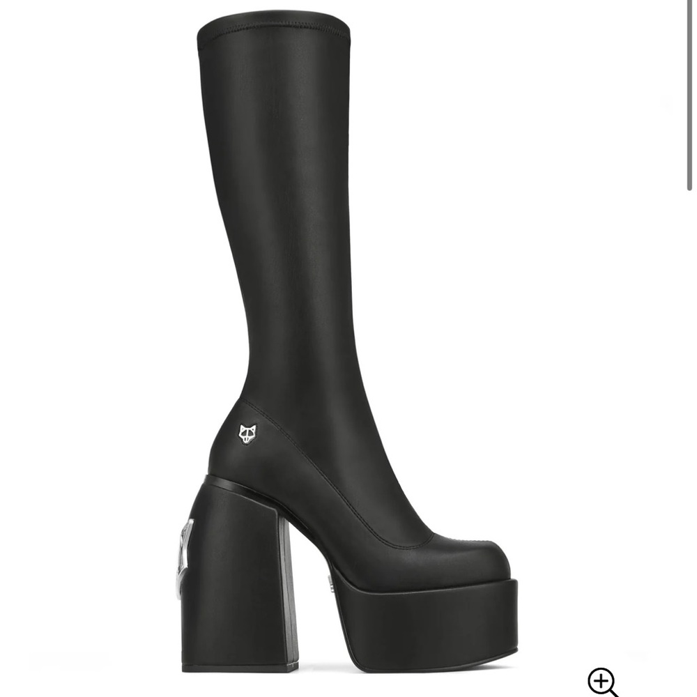 Naked Wolf Black Stretch Boots
